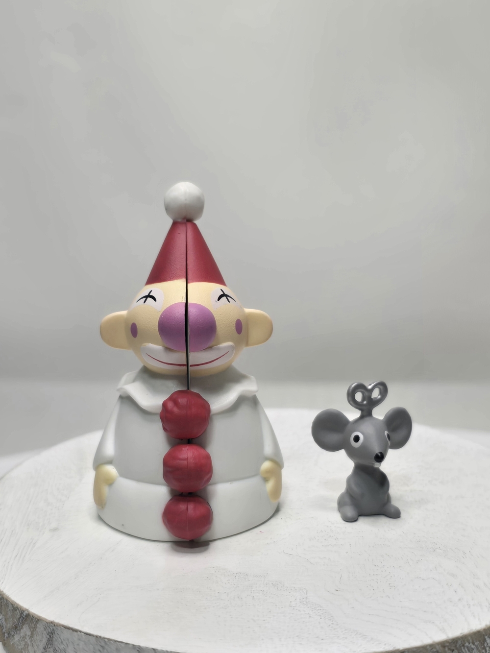 Rudolph The Island of Misfit Toys Memory Lane 2003 Clown Nesting Doll With Mouse